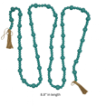 thumbnail image 3 of Holiday Time guirlande de perles turquoise 9 pi avec pompons pour cheminée ou décor des Fêtes, 3 of 5