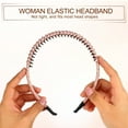 thumbnail image 2 of Unique Bargains 4pcs Teeth Comb Headband Tooth Comb Hair Hoop for Women Pink Purple Light Green Beige, 2 of 3