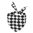 thumbnail image 1 of Teddy Kerchief Long Lifespan Easy To Wear Cotton Checkerboard Grid Dog Bandana For Spring, 1 of 3