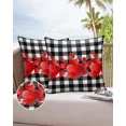 thumbnail image 2 of Decor Home Covers Cushion Garden Case Cover Pillow Waterproof Pillowcase Outdoor Plaid White And Bl, 2 of 5