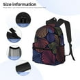 thumbnail image 5 of Easygdp Colorful Shells Casual Laptop Backpack, Large Capacity Schoolpack for School, Travel, Business, 5 of 8