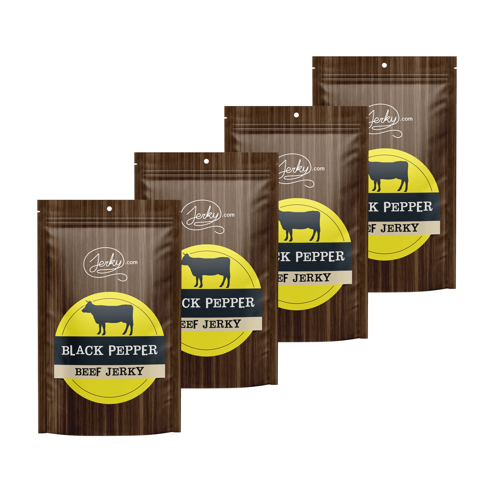 All Natural Black Pepper Beef Jerky - No Added Preservatives, No MSG or Nitrates - Bold & Peppery, 100% Lean Beef (1 Pound)