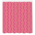 thumbnail image 2 of Ambesonne Nature Shower Curtain, Garden Leaf Pattern Print, 69"Wx75"L, Magenta and Pastel Pink, 2 of 4