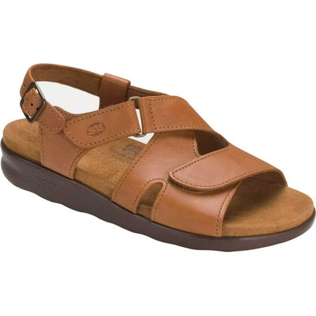 

Women s SAS Huggy Adjustable Strap Sandal Caramel 8.5 N