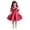 Hot Pink, variant on Girls Princess Dress 3D Flower Formal Party Gown Cute Short Cami Dress for Easter Wedding Birthday Graduation (5 Years, Pink)