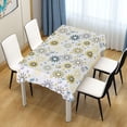 thumbnail image 7 of Coolnut Floral Seamless Pattern Fabric Square Tablecloth - Waterproof and Wrinkle-Resistant Table Cloth 54x54 Inch Table Cover for Indoor & Outdoor Dining House Decor, 7 of 7