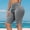 Gray, variant on Women's Shorts, Fashion Plus Size Yoga Pants Half Shorts Solid Color Elastic Waist, Comfy Casual Workout Shorts with Slit, Stretchy Lounge Bottoms for Women