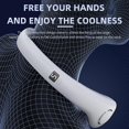 thumbnail image 3 of Portable Neck Fan,360 Bladeless Cooling Personal Neck Fan Rechargeable Hand-free Neck Fan with 5 Speeds for Travel, Outdoor, 3 of 5