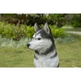 thumbnail image 3 of 20" Sitting Siberian Husky Outdoor Garden Statue, 3 of 4