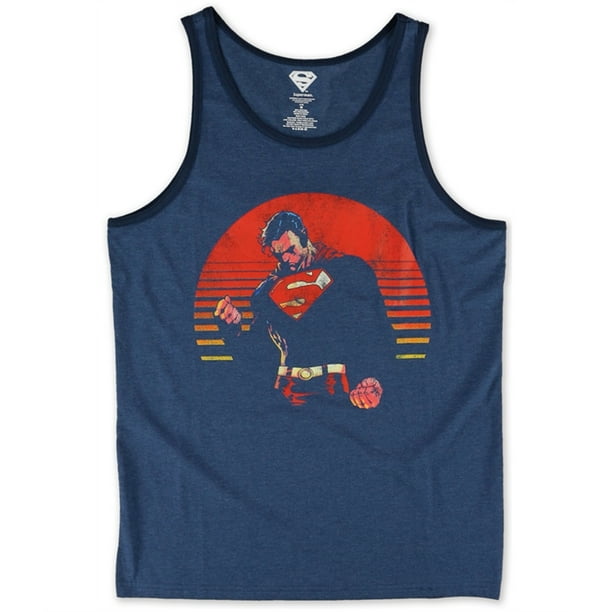 DC Comics Superman Tank Top para hombre, azul, mediano DC Comics