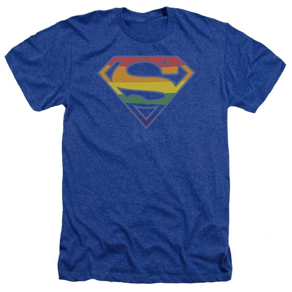 Superman - Prismatic Shield - Heather Short Sleeve Shirt - Small