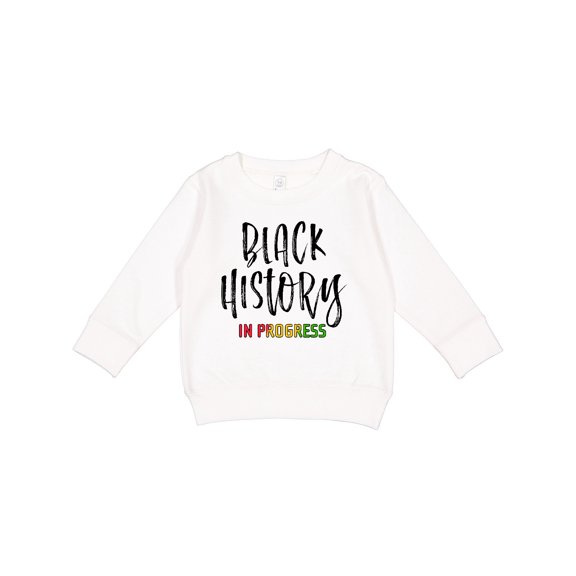 Inktastic Black History in Progress Toddler Sweatshirt