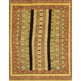 thumbnail image 1 of Ahgly Company Indoor Rectangle Abstract Yellow Abstract Area Rugs, 2' x 4', 1 of 6