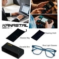 thumbnail image 7 of KANASTAL Oversized Blue Light Blocking Glasses Women Men TR90 Anti-Glare UV400 Protection for Office Gaming Study Deep Blue Frame, 7 of 7