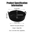 thumbnail image 5 of BreaDeep Silicone Air Fryer Liner 8.3inch Reusable Air Fryer Silicone Basket Heat Resistant Easy Cleaning Air fryers Silicone Pot Round for Air fryer Oven Accessories (Black), 5 of 8