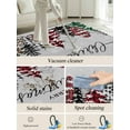 thumbnail image 5 of Christmas Area Rug for Bedroom 4x6 Ft Red Green Plaid Leopard Xmas Tree Winter Snowflake Super Soft fuzzy Throw Rug Non-Slip Fluffy Plush Indoor Floor Carpet for Living Room Nursery Home Decor, 5 of 8