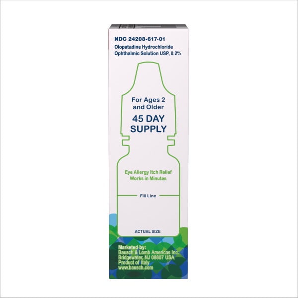 4 Pack - Bausch + Lomb Advanced Eye Relief 0.2% Olopatadine Antihistamine Eye Drops, 0.12 fl oz, 16-Hour Allergy Relief, Once-Daily Prescription-Strength Eye Drops for Itchy Eyes