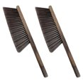 thumbnail image 1 of Cepillo de limpieza con mango de madera natural, cerdas suaves, apto para áreas grandes sin rayaduras, limpieza de grietas, cepillo de mano ligero y resistente (2 piezas), 1 of 5