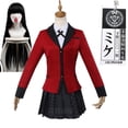 thumbnail image 2 of Disfraz de Cosplay de Kakegurui Jabami Yumeko, conjunto completo de Falda plisada, uniforme de Anime para chica escolar, Halloween, Sayaka compulsivo, 2 of 4