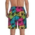 thumbnail image 3 of Naloa Hawaii Palms Men's Beach Shorts, Surfing shorts, Swim trunks, Quick Dry Swim Trunks for Surfing Beach Fun - X-Large, 3 of 9