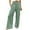 Green, variant on Tanghaowl Women's Pants, Women's Casual Pants High Waisted Wide Leg Loose Fit Palazzo Trousers Beach With Pockets Pink XXL