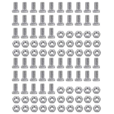 

Aqzb Aluminium Nut Bolt Kit - Tough Removable Threading Screws and Through-Hole Bolts Hardware Set