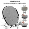 thumbnail image 3 of For Meta Quest 3 EVA Storage Bag Portable Box Travel Protective Carrying Case With Shoulder Strap for Meta Quest3 VR Accessories Grey G, 3 of 6