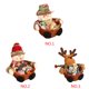 thumbnail image 2 of Advancent Cesta de dulces de Navidad Papá Noel Muñeco de nieve Ciervo Niños Fruta pequeña Soporte de decoración de Kits de decoración para fiestas mayor, 2 of 6