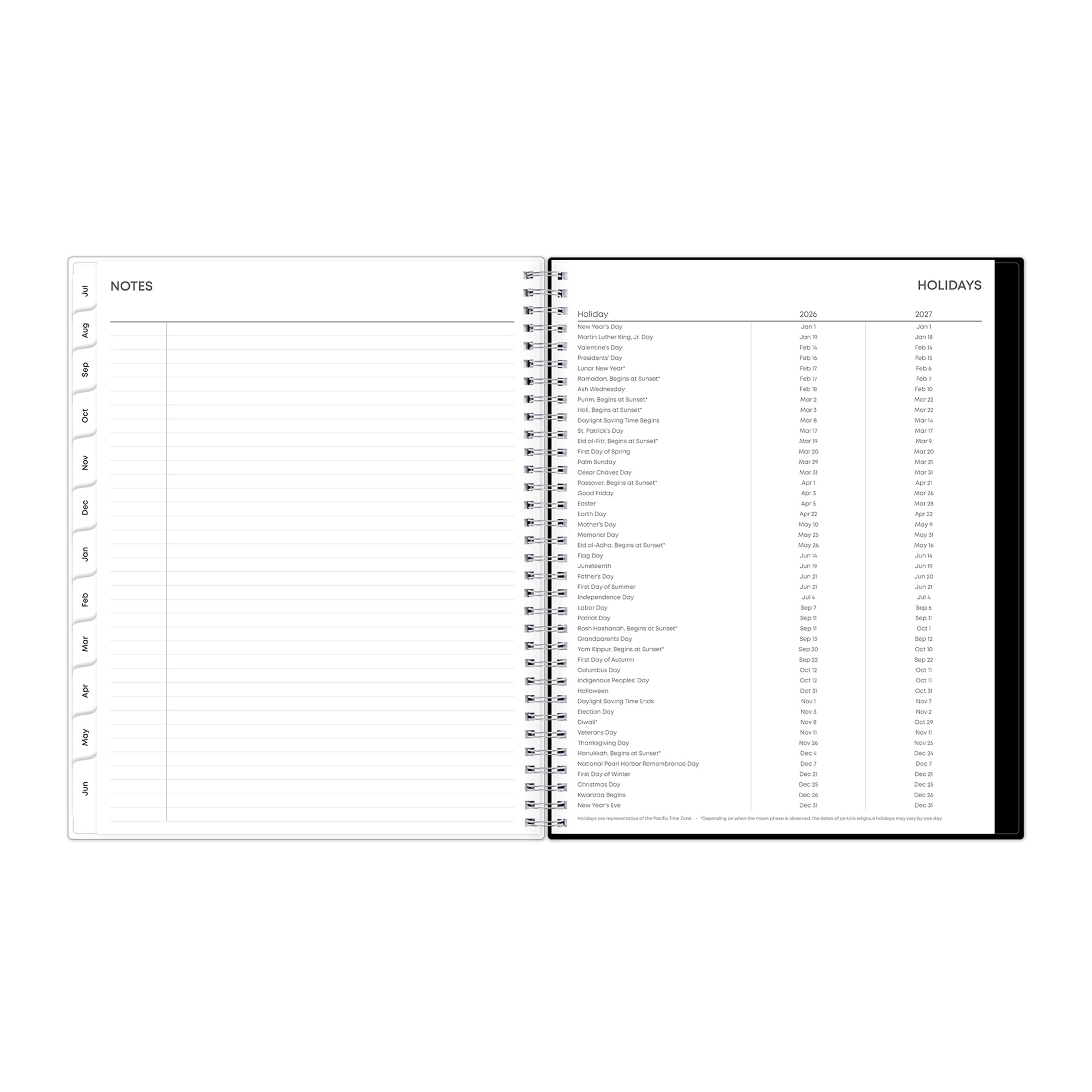 Blue Sky Monthly Weekly Planner, 8.5" x 11", Animal Print 15-Month (April 2026 - June 2027)