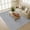 Dark Gray, variant on HIWEAVER Dark Gray 4' x 6' Neutral Plaid Area Rug for Living Room Washable Non Slip Modern Indoor Carpet for Bedroom Decor Farmhouse