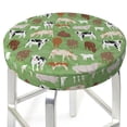 thumbnail image 3 of Disketp Cows And Calves Funda Redonda para Taburete, Funda de Cojín para Silla de Bar Suave y Elástica-14 inch, 3 of 7