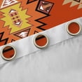 thumbnail image 4 of Homewish Hippie Aztec Female Black Out Curtains, Vintage Western Orange Triangle Curtains Pack of 2 (42x63 Each), Bohemian Mandala Theme Bedroom Curtains, Living Room Curtains Decor, 4 of 6
