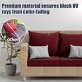thumbnail image 6 of 8Pcs Stretch Patio Cushion Covers, Outdoor Couch & Sofa Replacement Slipcovers for Patio Furniture Cushion Covers, Washable Reusable Furniture Protector, Square-Large + Rectangle, Wine Red, 6 of 7