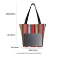 thumbnail image 3 of Honeii Mexican Serape Blanket Stripes Print Women Top Handle Satchel Handbags,Fashion Handbag,Messenger Tote Bag Purse for Women,Shoulder Bag Handbag for Travel, Work, 3 of 6