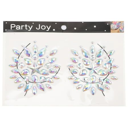 

FRCOLOR 1 Sheet Face Jewels Face Gems Stick on Body Breast Jewels Decor for Festival Carnival