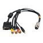 UPC: 0757120600183 | C2G 1.5ft RapidRun VGA (HD15) + 3.5mm + Composite Video + Stereo Audio Flying Lead
