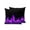 Purple, Black, Indigo, variant on Outdoor Pillows Waterproof, Abstract Yellow Flame Bedding Throw Pillows with Insert for Couch Sofa Bed, Flickering Fire Pattern Black 16x16 Inch Pillowcases Decorative Camping Patio Pillow Set of 2