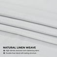 thumbnail image 3 of Half Price Drapes Oyster Mist Faux Linen Extra Wide Room Darkening Curtain (1 Panel), Oyster, 100W X 96L, 3 of 11