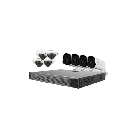 UPC: 0045924598370 | REVO America Ultra HD Audio Capable 16 Channel 3 TB NVR Surveillance System with 8 Cameras