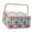 Colorful Needlework, variant on Closures Fabric Sewing Storage Box With Removable Dividers And Comfortable Handle For Easy Transportation