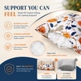thumbnail image 5 of HONEY HOME 18 in x 18 in Modern Outdoor Safflower Throw Pillows, WaterProof Removable Cover (2 Count), 5 of 7