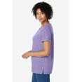 thumbnail image 3 of Woman Within Plus Size Marled Cuffed-Sleeve Tee, 3 of 3