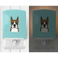 thumbnail image 2 of Caroline's Treasures BB1161CNL Checkerboard Blue Boxer Ceramic Night Light, 6x4x3", multicolor, 2 of 2