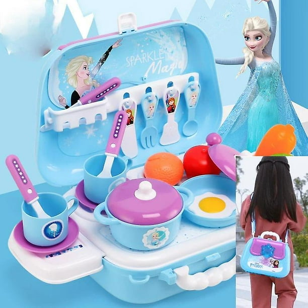 Frozen Anna Elsa Mochila Juego de imaginación Utensilios de cocina Herramienta Juguetes para ni?os