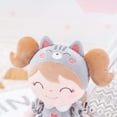 thumbnail image 3 of Gloveleya Baby Girl Gifts Plush Animal Dolls Figure Doll Soft Girls Toy Gray Cat 15 inches, 3 of 9