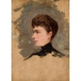 thumbnail image 2 of Tadeusz Ajdukiewicz 11x14 Gold Ornate Wood Frame and Double Matted Museum Art Print Titled - Portrait of a Lady, Sketch, 2 of 4