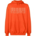 thumbnail image 2 of OXI Hoodie Sweatshirt - Basic Casual Hoodie for Men's and Women Fleece Hoodie Long Sleeve - Orange 2X-Large, 2 of 3