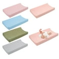thumbnail image 4 of Baby Changing Pad Cover, Soft Cotton Removable Mat Cover for Newborns & Infants, Elastic Fitted Changing Table Cover – Green, 4 of 8