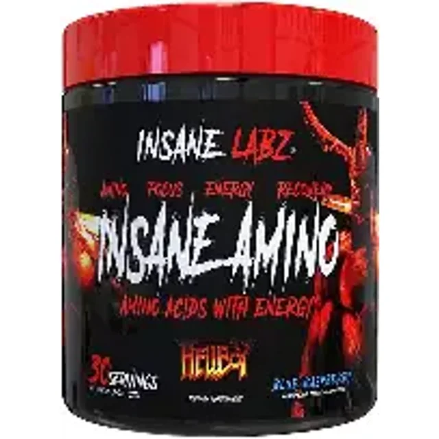 Insane Labz Insane Amino - BCAAs Ratio 2:1:1 - 30 Servicios - Recuperación y Resistencia Muscular