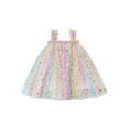 thumbnail image 1 of Douhoow Toddler Girls Dress Sequin Strap Sleeveless Decorative Stars Mesh Princess Dress, 1 of 7
